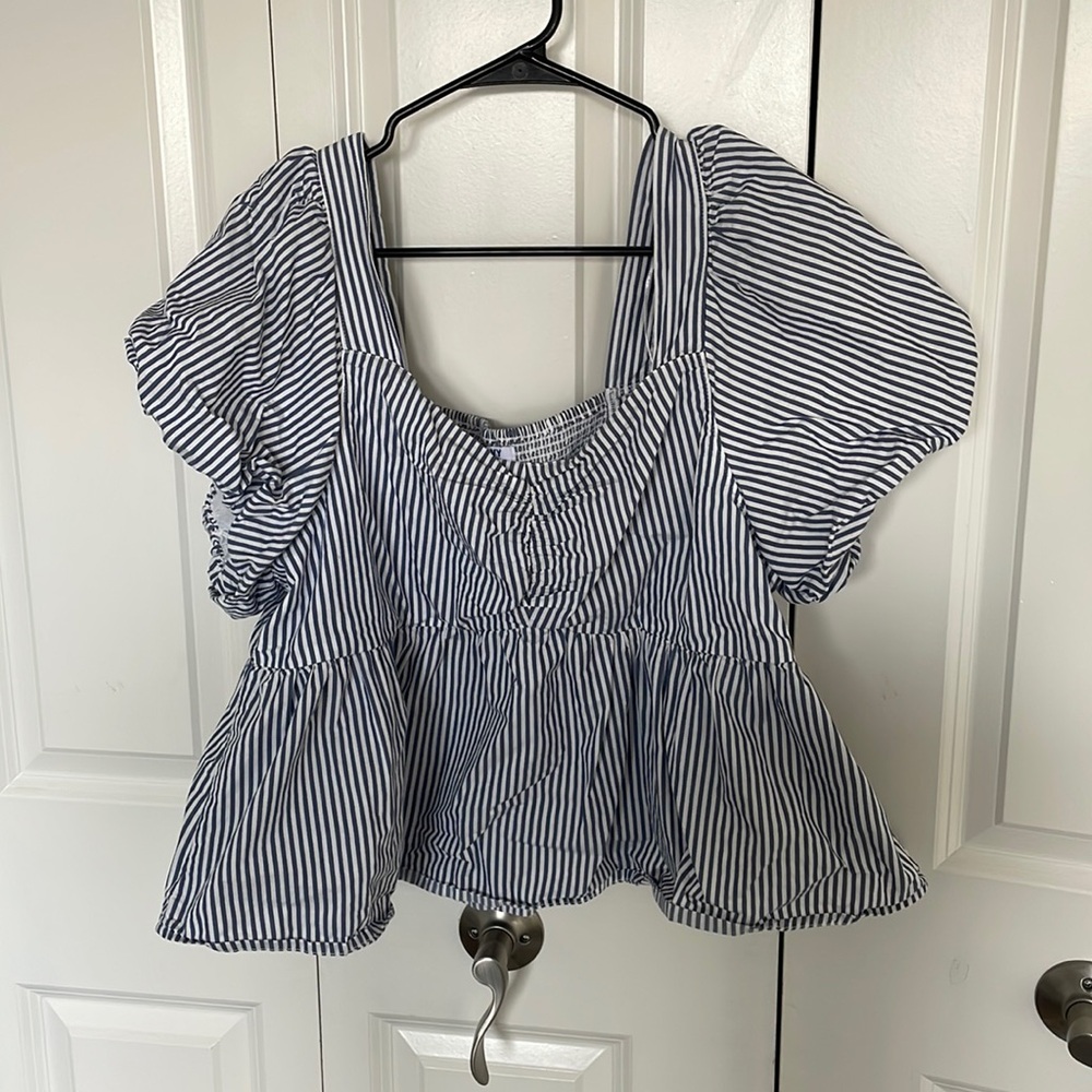 Stripes Babydoll Top